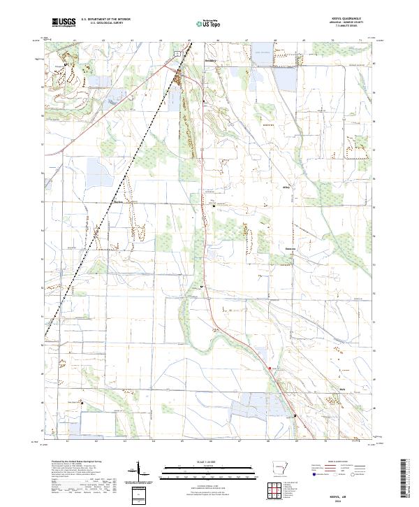 USGS Topographic Map – Keevil