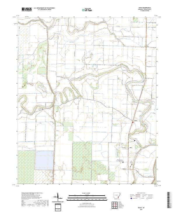 USGS Topographic Map – Kelso