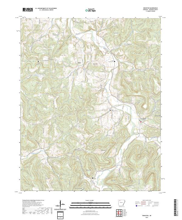 USGS Topographic Map – Kingston
