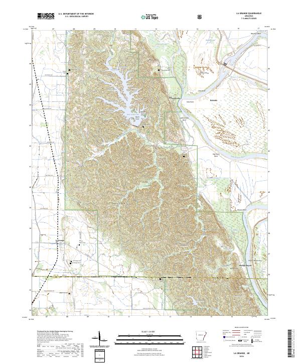 USGS Topographic Map – La Grange