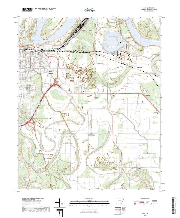 USGS Topographic Map – Ladd