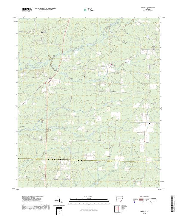 USGS Topographic Map – Ladelle