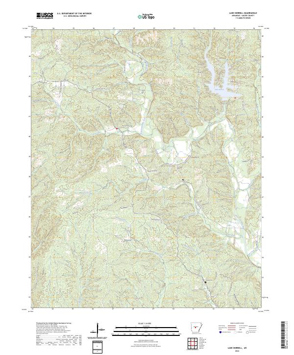 USGS Topographic Map – Lake Norrell