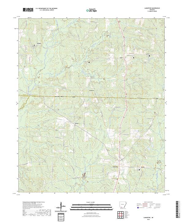 USGS Topographic Map – Lamartine