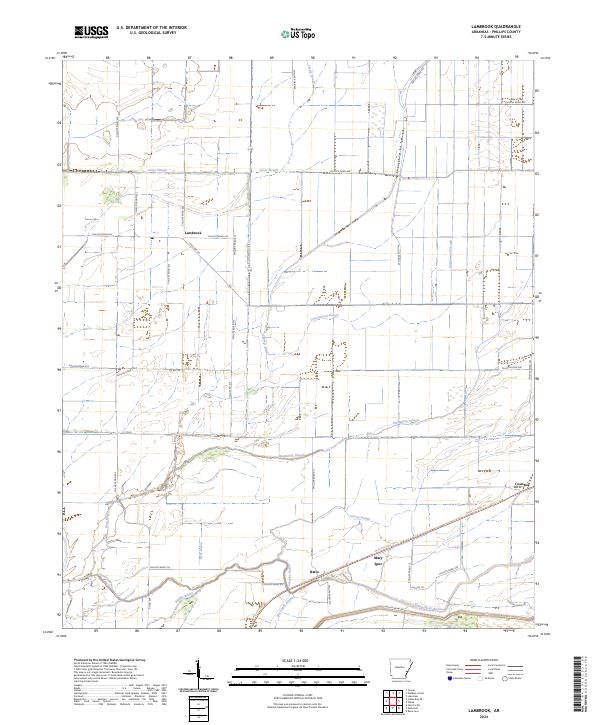 USGS Topographic Map – Lambrook