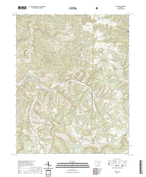 USGS Topographic Map – Landis