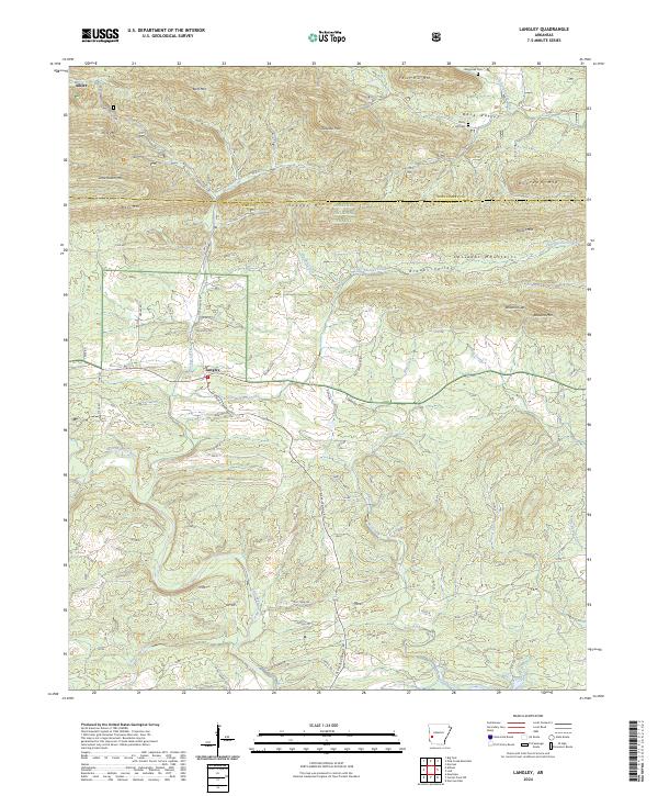 USGS Topographic Map – Langley