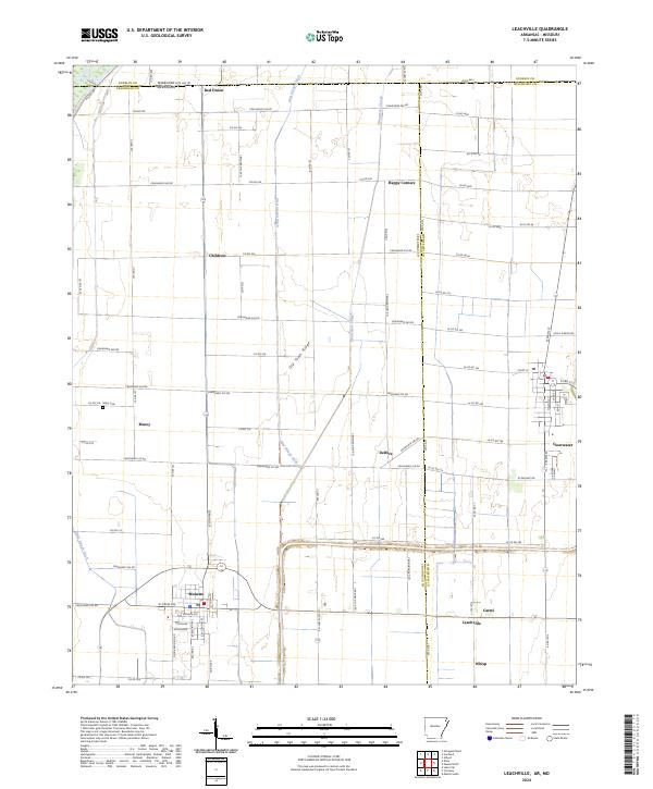 USGS Topographic Map – Leachville