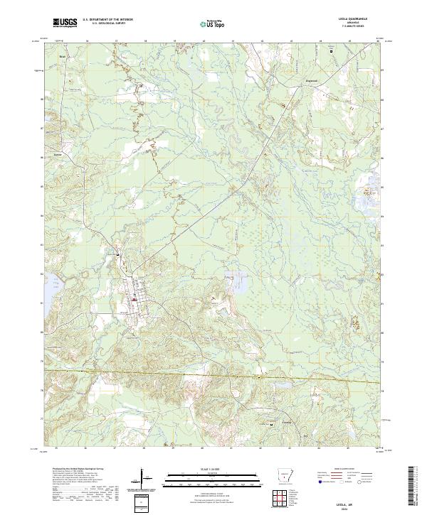 USGS Topographic Map – Leola