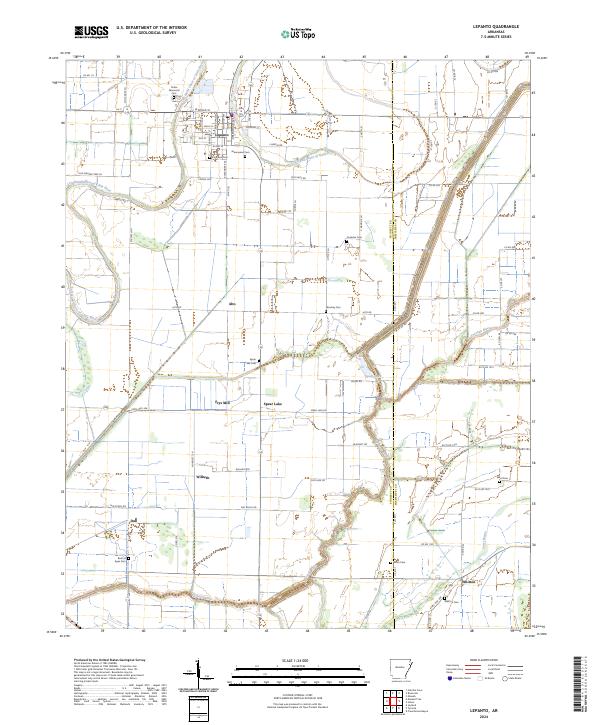 USGS Topographic Map – Lepanto
