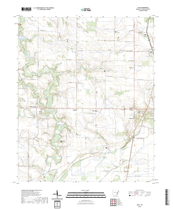 USGS Topographic Map – Lexa