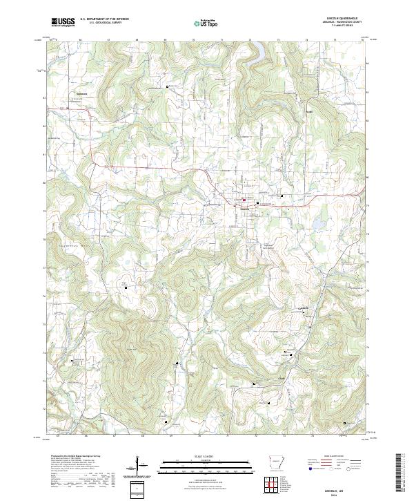 USGS Topographic Map – Lincoln