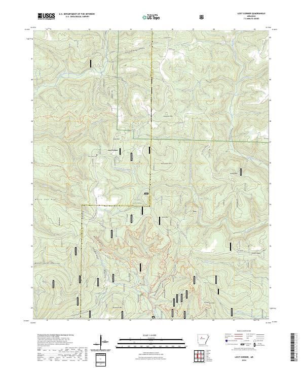 USGS Topographic Map – Lost Corner