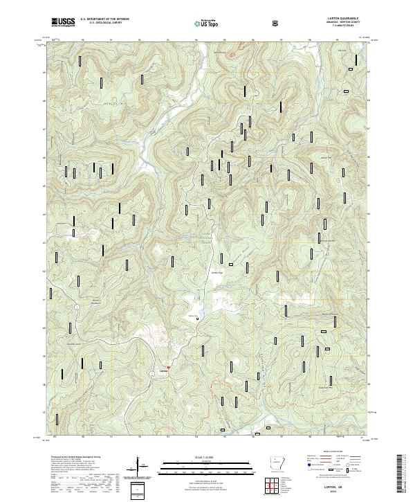 USGS Topographic Map – Lurton