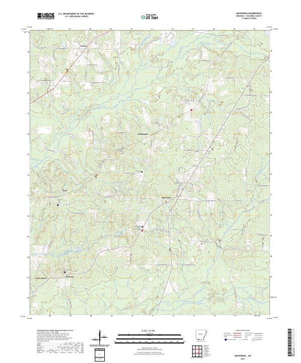 USGS Topographic Map – Macedonia