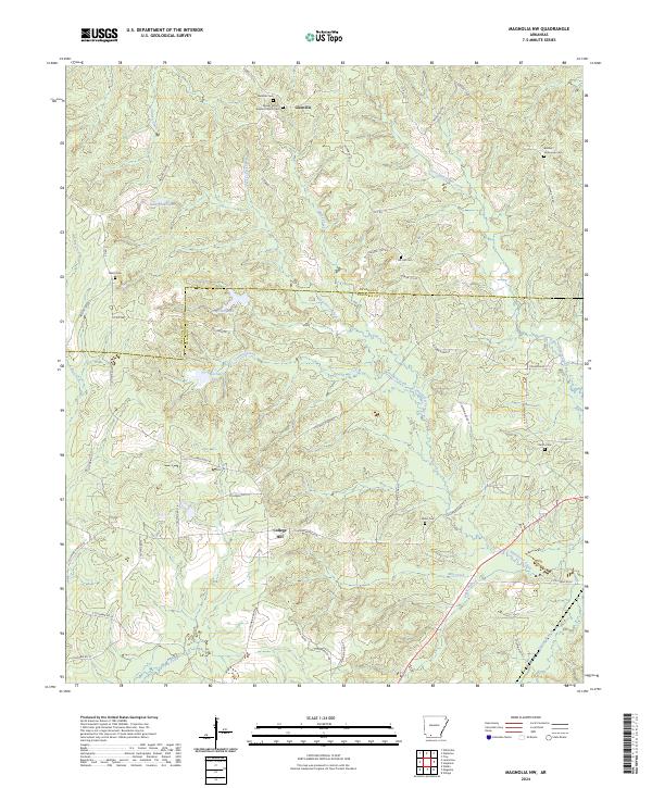 USGS Topographic Map – Magnolia NW