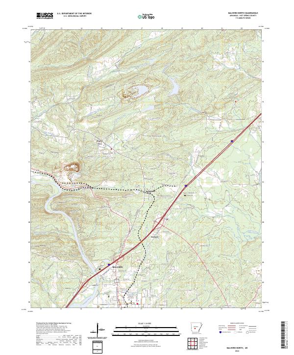 USGS Topographic Map – Malvern North