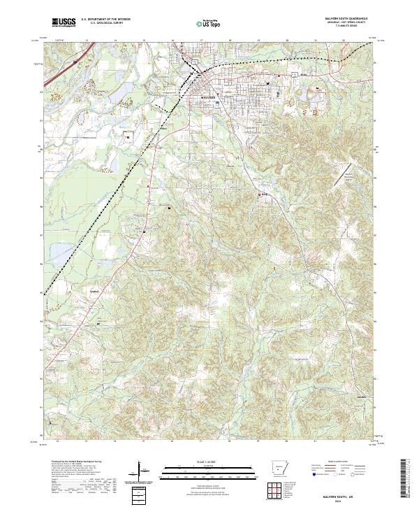 USGS Topographic Map – Malvern South