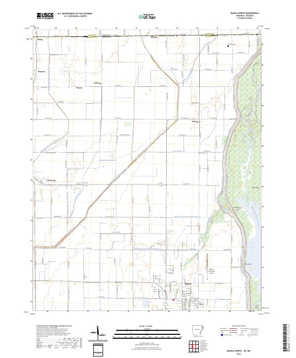 USGS Topographic Map – Manila North