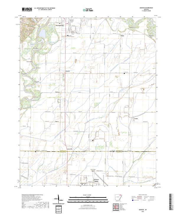 USGS Topographic Map – Manson