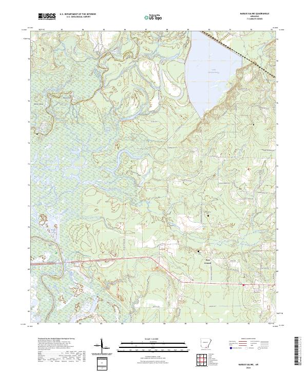 USGS Topographic Map – Marais Saline