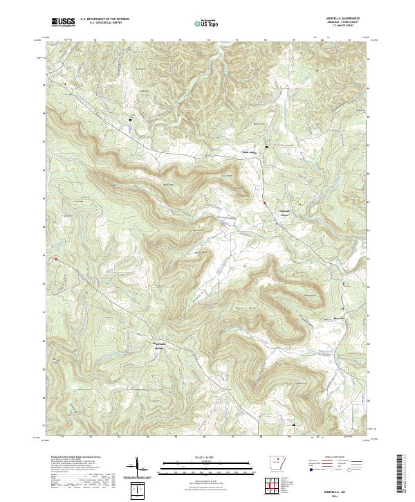 USGS Topographic Map – Marcella