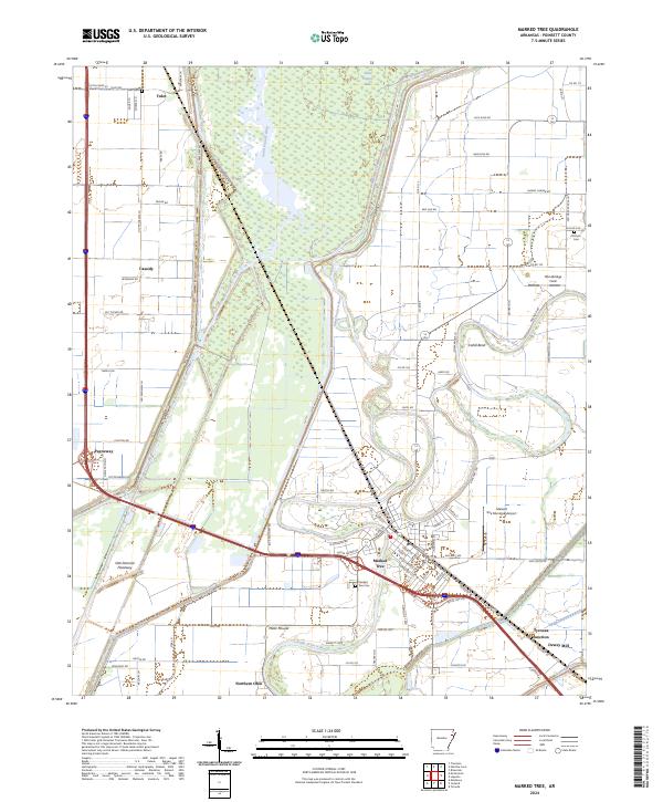 USGS Topographic Map – Marked Tree