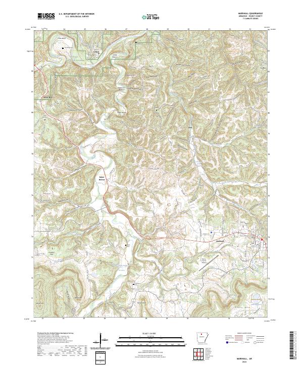 USGS Topographic Map – Marshall