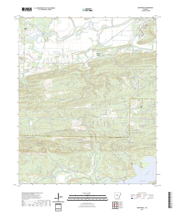 USGS Topographic Map – Martindale