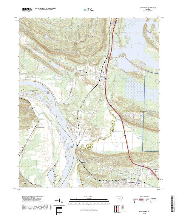 USGS Topographic Map – Mayflower