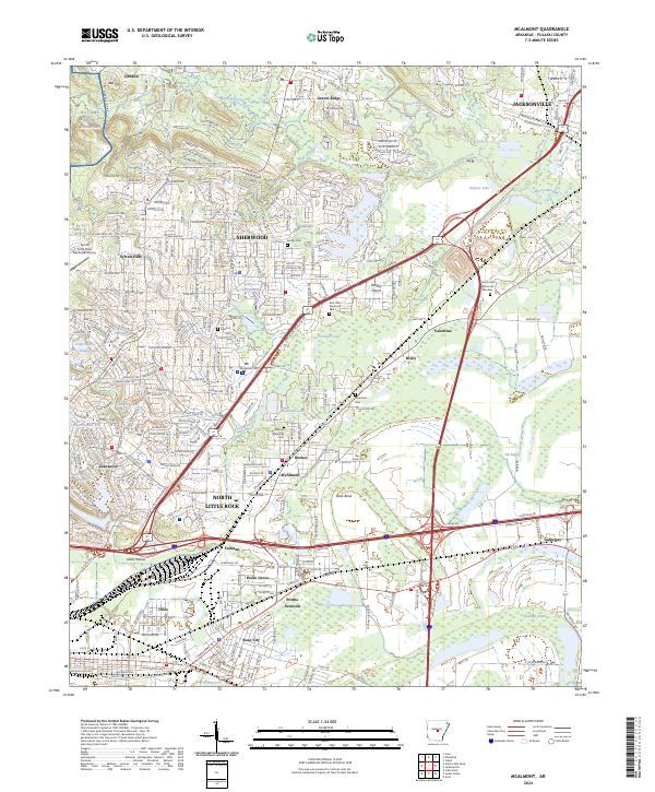 USGS Topographic Map – McAlmont