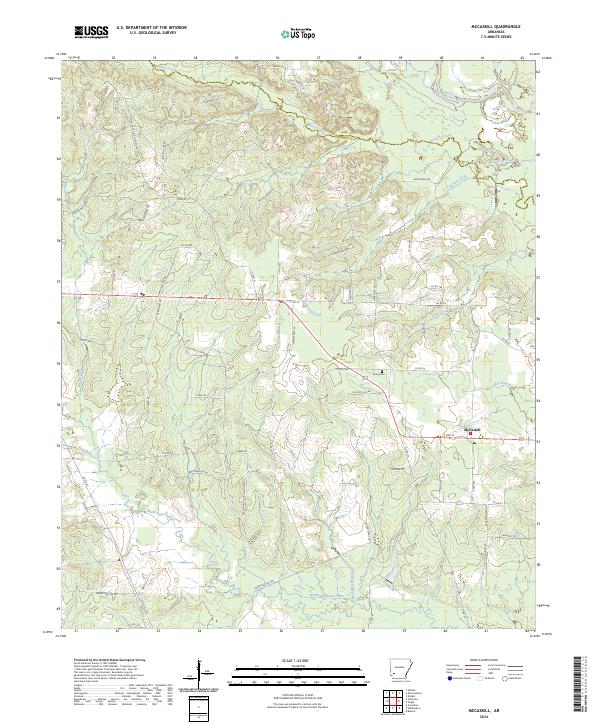 USGS Topographic Map – McCaskill
