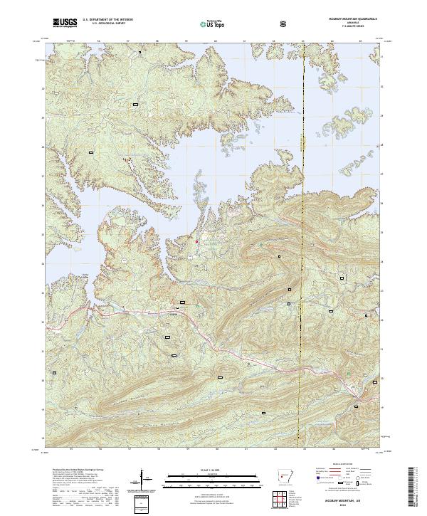 USGS Topographic Map – McGraw Mountain