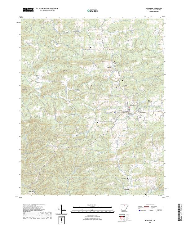 USGS Topographic Map – Melbourne