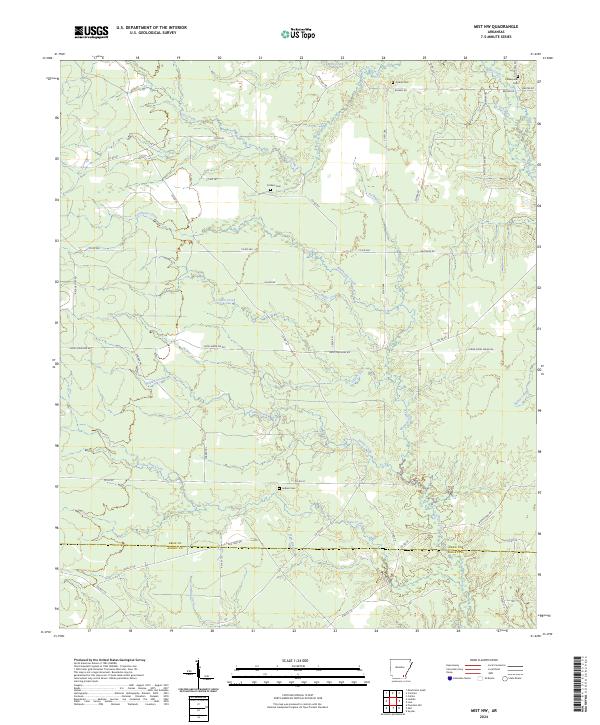 USGS Topographic Map – Mist NW