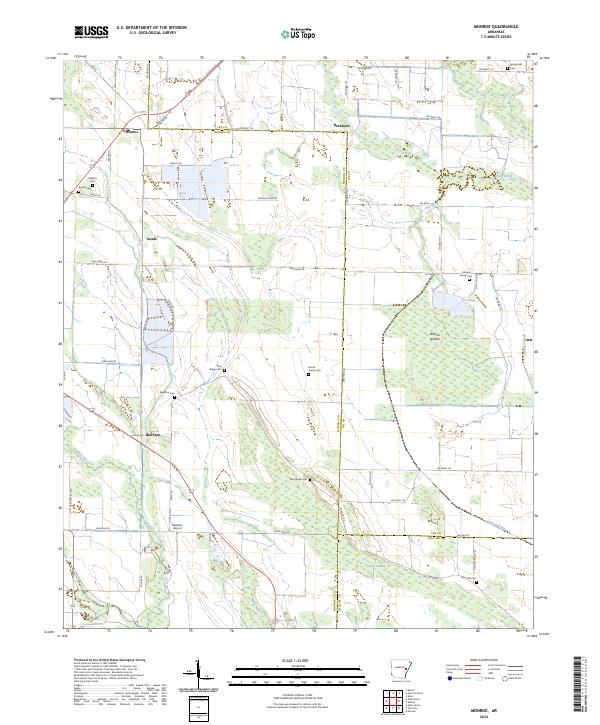 USGS Topographic Map – Monroe