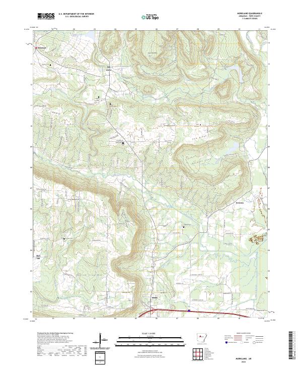 USGS Topographic Map – Moreland