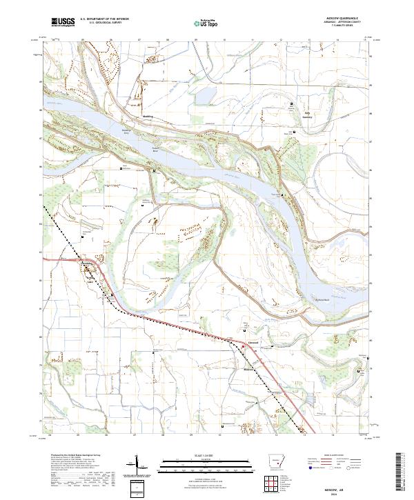USGS Topographic Map – Moscow