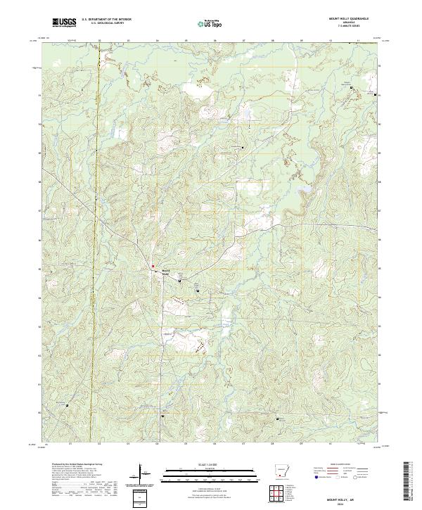 USGS Topographic Map – Mount Holly