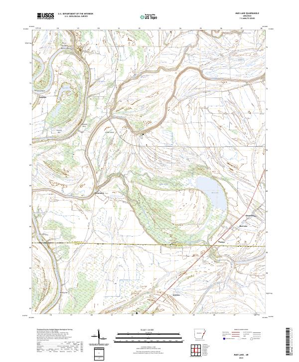 USGS Topographic Map – Mud Lake