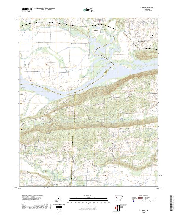 USGS Topographic Map – Mulberry