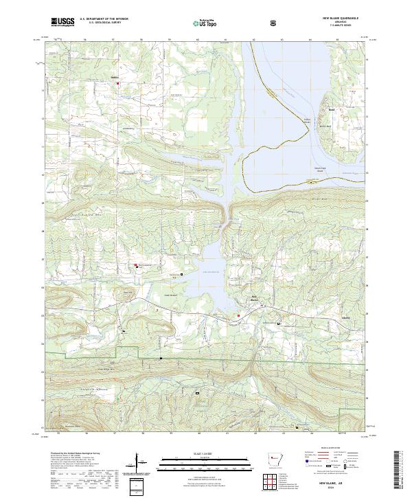 USGS Topographic Map – New Blaine