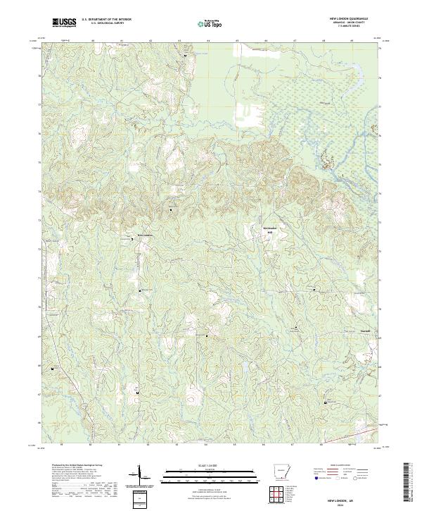 USGS Topographic Map – New London