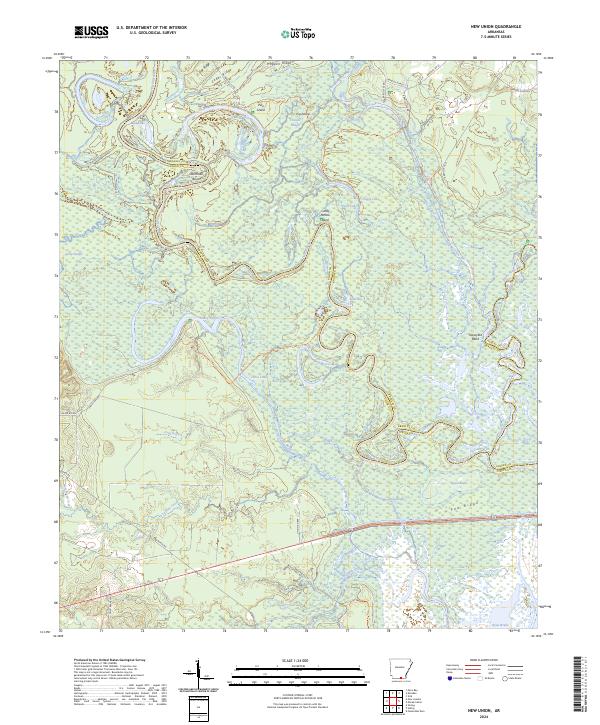USGS Topographic Map – New Union