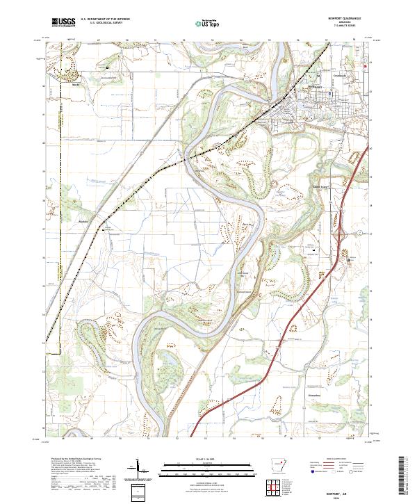 USGS Topographic Map – Newport