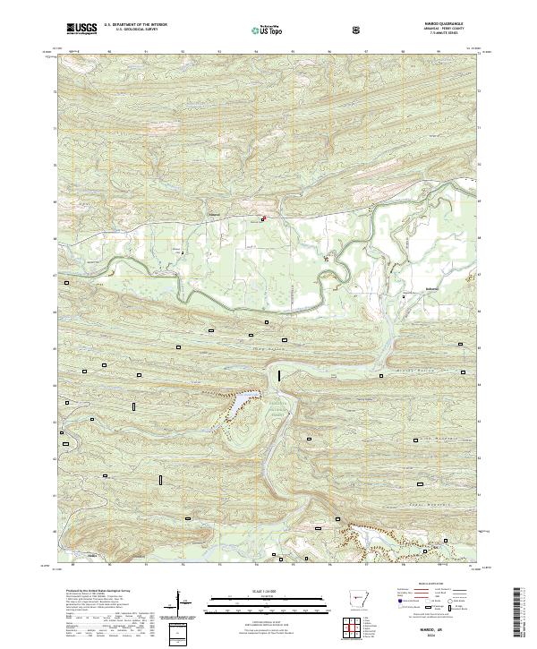 USGS Topographic Map – Nimrod