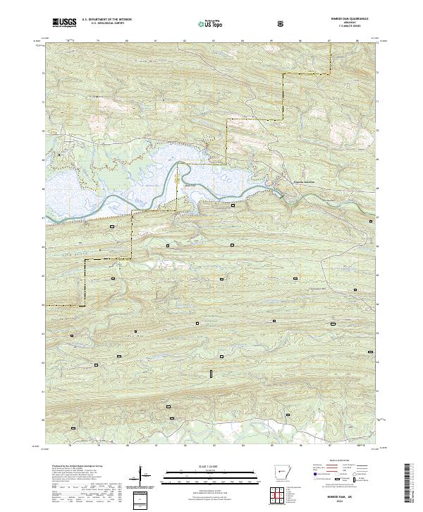 USGS Topographic Map – Nimrod Dam