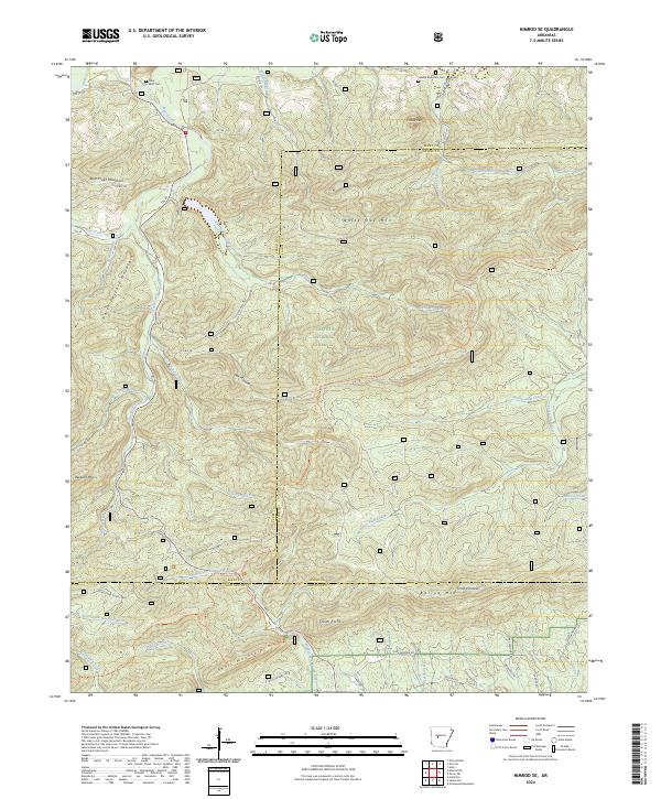 USGS Topographic Map – Nimrod SE