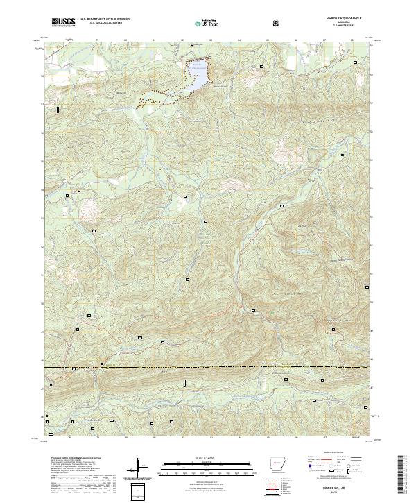 USGS Topographic Map – Nimrod SW