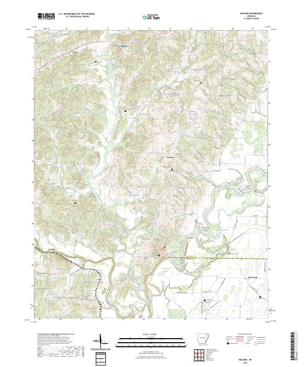 USGS Topographic Map – Noland